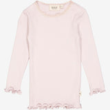 Wheat Rib T-skjorte Blonde LS | Baby Jersey Tops and T-Shirts 1354 soft lilac