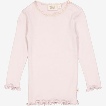 Wheat Main  Rib T-skjorte Blonde LS | Baby Jersey Tops and T-Shirts 1354 soft lilac