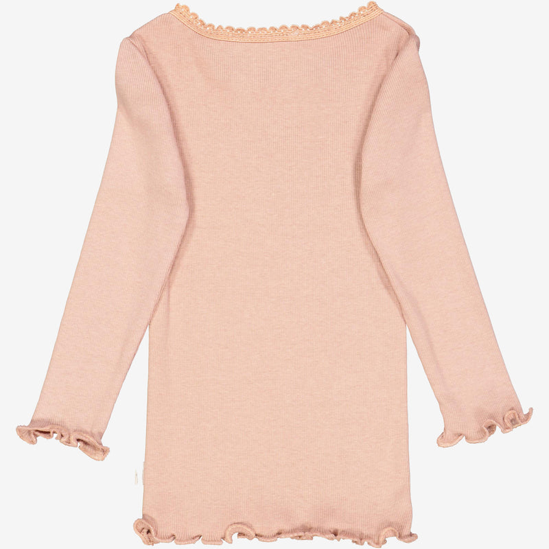Wheat Rib T-skjorte Blonde LS | Baby Jersey Tops and T-Shirts 2031 rose dawn