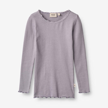 Wheat Main  Rib T-skjorte Reese Jersey Tops and T-Shirts 1346 lavender