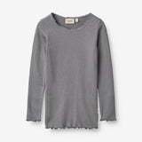 Wheat Main  Rib T-skjorte Reese Jersey Tops and T-Shirts 1525 autumn sky