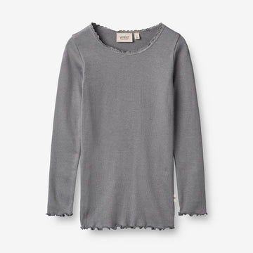 Wheat Main  Rib T-skjorte Reese Jersey Tops and T-Shirts 1525 autumn sky