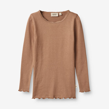 Wheat Main  Rib T-skjorte Reese Jersey Tops and T-Shirts 2121 berry dust