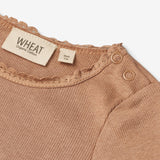 Wheat Main  Rib T-skjorte Reese | Baby Jersey Tops and T-Shirts 2121 berry dust
