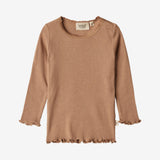 Wheat Main  Rib T-skjorte Reese | Baby Jersey Tops and T-Shirts 2121 berry dust