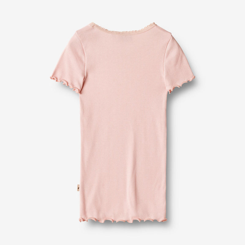 Wheat Main  Rib T-skjorte S/S Katie Jersey Tops and T-Shirts 2281 rose ballet