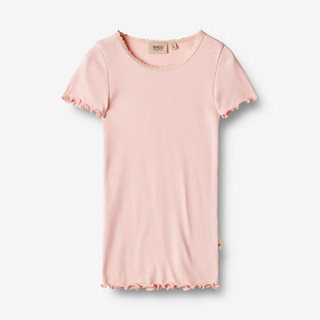 Wheat Main  Rib T-skjorte S/S Katie Jersey Tops and T-Shirts 2281 rose ballet