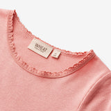 Wheat Main  Rib T-skjorte S/S Katie Jersey Tops and T-Shirts 2509 rosette