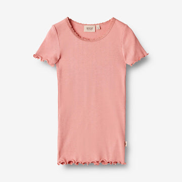 Wheat Main  Rib T-skjorte S/S Katie Jersey Tops and T-Shirts 2509 rosette