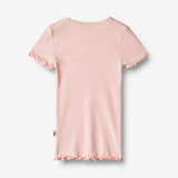 Wheat Main  Rib T-skjorte S/S Katie Jersey Tops and T-Shirts 2281 rose ballet