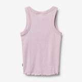 Wheat Main Ribbetopp Minka Top 1346 lavender