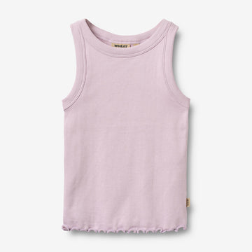 Wheat Main Ribbetopp Minka Top 1346 lavender