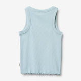 Wheat Main Ribbetopp Minka Top 2703 summer sky
