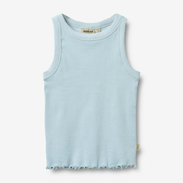 Wheat Main Ribbetopp Minka Top 2703 summer sky
