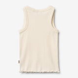 Wheat Main Ribbetopp Minka Top 3182 ivory