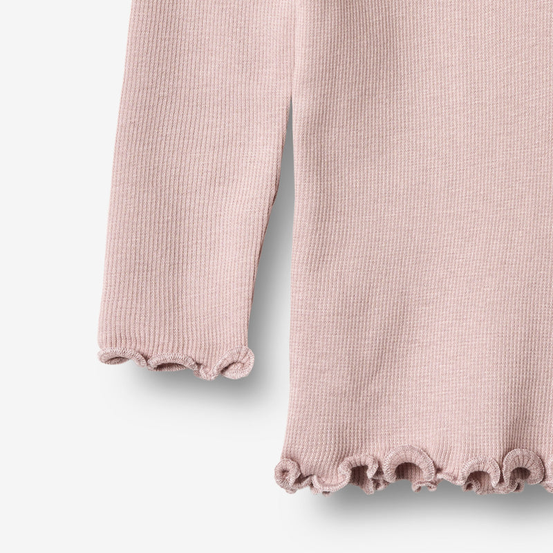 Wheat Main Ribb T-skjorte L/S Reese T-Shirt 1354 soft lilac