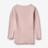 Wheat Main Ribb T-skjorte L/S Reese T-Shirt 1354 soft lilac