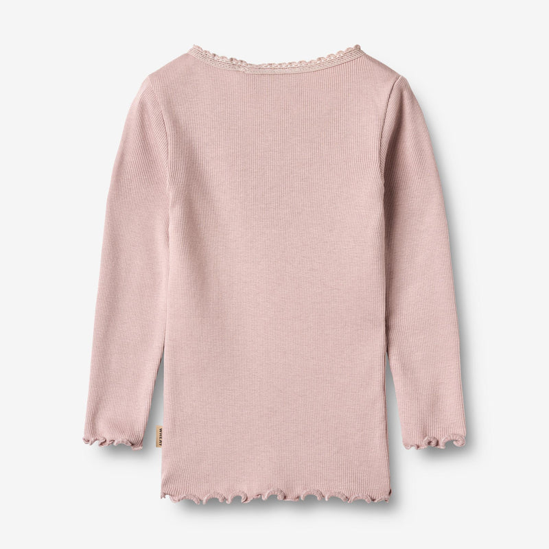 Wheat Main Ribb T-skjorte L/S Reese T-Shirt 1354 soft lilac