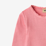 Wheat Main Ribb T-skjorte L/S Reese T-Shirt 9568 soft pink