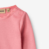 Wheat Main Ribb T-skjorte L/S Reese T-Shirt 9568 soft pink