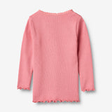 Wheat Main Ribb T-skjorte L/S Reese T-Shirt 9568 soft pink