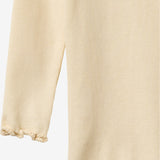 Wheat Main Ribb T-skjorte L/S Reese T-Shirt 9631 barely apricot