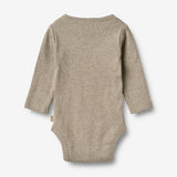 Wheat Main Ribbe Kropp L/S Spencer Underwear/Bodies 0072 gravel melange