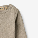Wheat Main Ribbe Kropp L/S Spencer Underwear/Bodies 0072 gravel melange