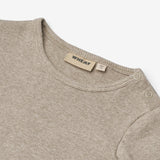 Wheat Main Ribbe Kropp L/S Spencer Underwear/Bodies 0072 gravel melange