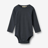 Wheat Main Ribbe Kropp L/S Spencer Underwear/Bodies 1432 navy