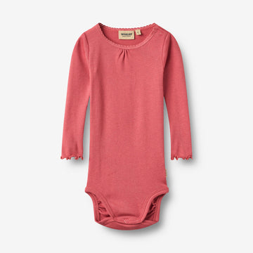 Wheat Main Ribbe Langermet body Lotta Body 1037 raspberry