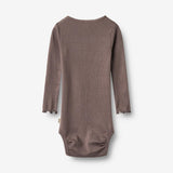 Wheat Main Ribbe Langermet body Lotta Body 9623 plum truffle