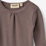 Wheat Main Ribbe Langermet body Lotta Body 9623 plum truffle