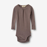 Wheat Main Ribbe Langermet body Lotta Body 9623 plum truffle