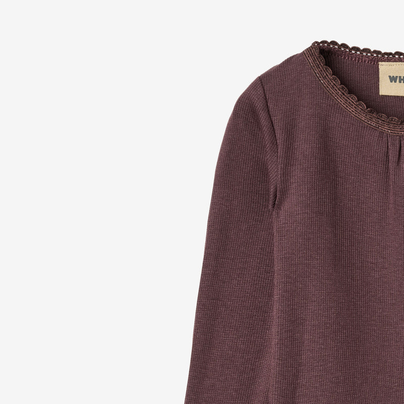 Wheat Main Ribbe kropp L/S Lotta Body 3030 fudge
