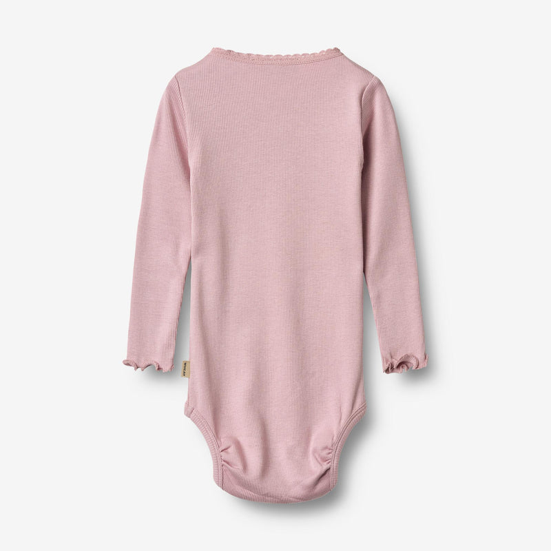 Wheat Main Ribbe kropp L/S Lotta Underwear/Bodies 9428 lavender mist