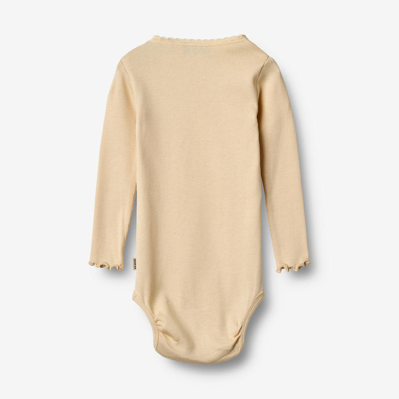 Wheat Main Ribbe kropp L/S Lotta Underwear/Bodies 9430 macadamia