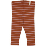 Wheat Main Ribbestikket Leggings Leggings 0003 bronze stripe