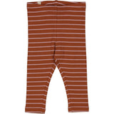 Wheat Main Ribbestikket Leggings Leggings 0003 bronze stripe