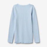 Wheat Main Ribbestrikket T-skjorte L/S Reese T-Shirt 1000 air