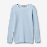 Wheat Main Ribbestrikket T-skjorte L/S Reese T-Shirt 1000 air