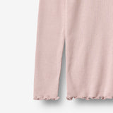 Wheat Main Ribbestrikket T-skjorte L/S Reese T-Shirt 1354 soft lilac