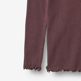 Wheat Main Ribbestrikket T-skjorte L/S Reese T-Shirt 3030 fudge