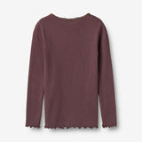 Wheat Main Ribbestrikket T-skjorte L/S Reese T-Shirt 3030 fudge