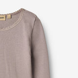 Wheat Main Ribbestrikket T-skjorte L/S Reese T-Shirt 9531 dusty purple