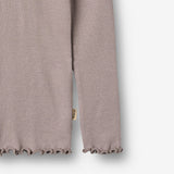 Wheat Main Ribbestrikket T-skjorte L/S Reese T-Shirt 9531 dusty purple