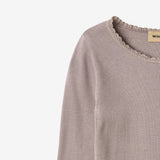 Wheat Main Ribbestrikket T-skjorte L/S Reese T-Shirt 9531 dusty purple