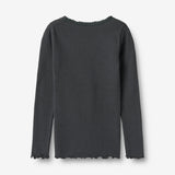 Wheat Main Ribbestrikket T-skjorte L/S Reese T-Shirt 9561 night