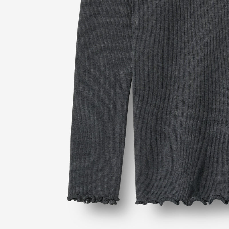 Wheat Main Ribbestrikket T-skjorte L/S Reese T-Shirt 9561 night