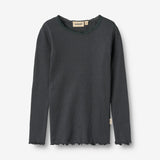 Wheat Main Ribbestrikket T-skjorte L/S Reese T-Shirt 9561 night